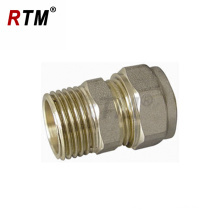 straight male connector pex-al-pex pipe brass compression fitting